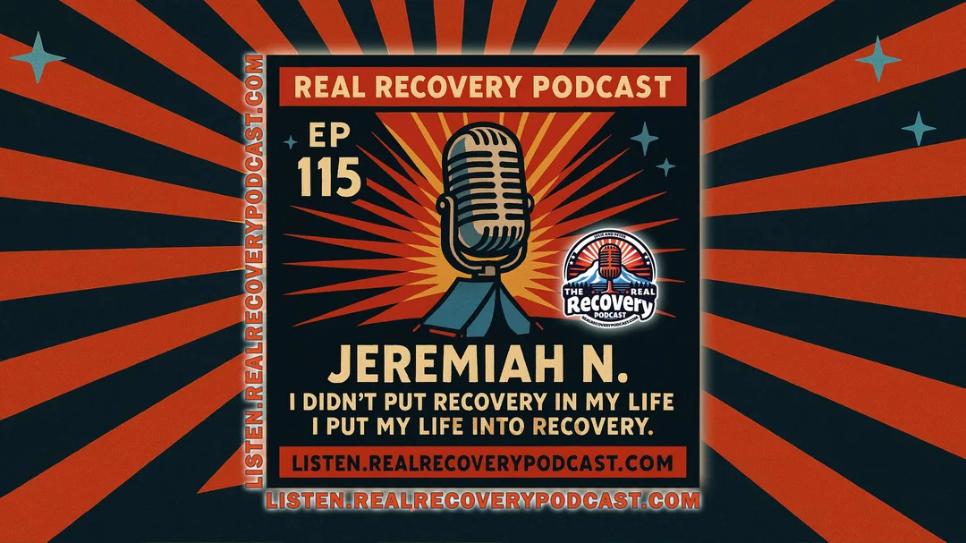  Jeremiah N., a person in recovery with more than two years of sobriety, joins hosts Julie and Peter on Episode 115 of the Real Recovery Podcast to share his journey from homelessness and addiction to service work and sober living leadership in Portland, Oregon.